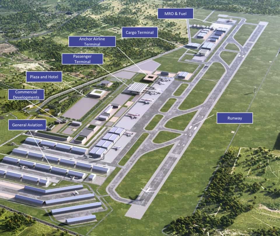 The airport's runway is set to be widened so it can accommodate passenger jets