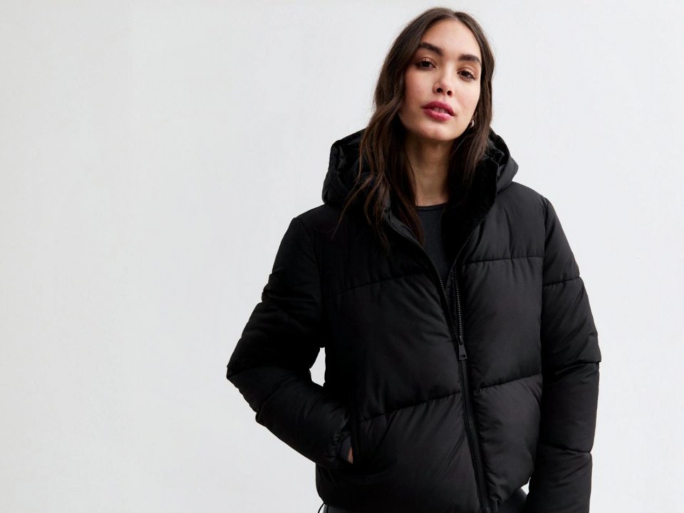 New Look has 25% off winter coats right now, including this hooded puffer coat