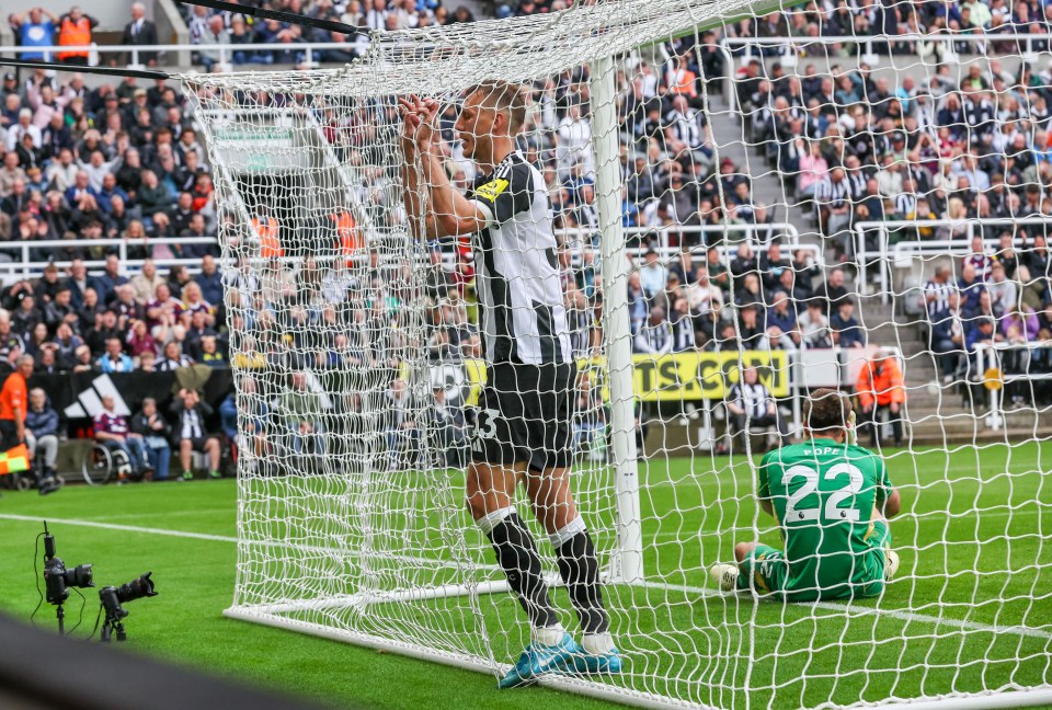 Tottenham equalised thanks to an own goal by Newcastle ace Dan Burn