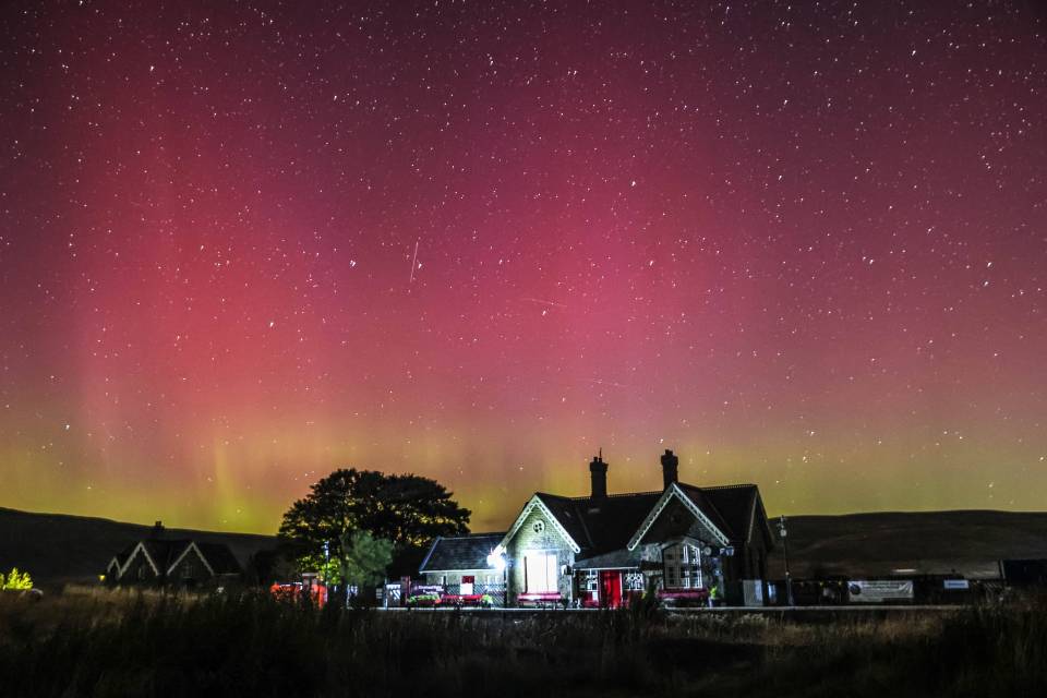 The Northern Lights over North Yorkshire on Thursday