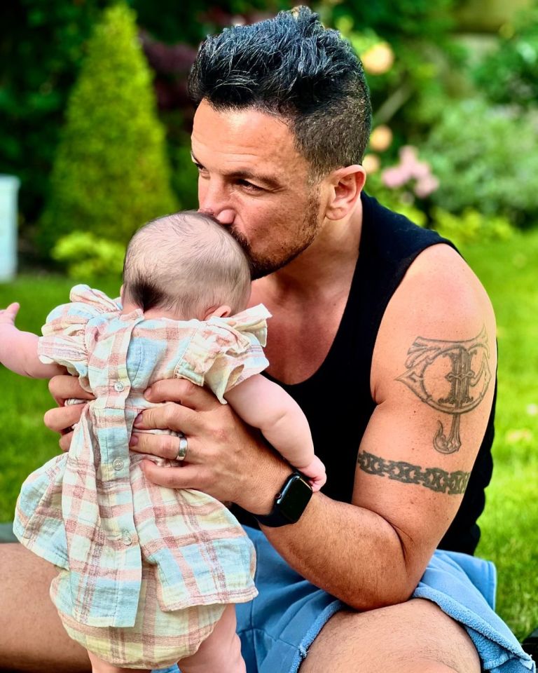 Peter Andre with his daughter