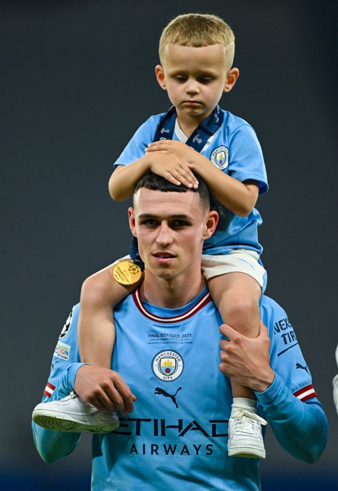 Phil Foden’s five-year-old son Ronnie is getting his own YouTube channel