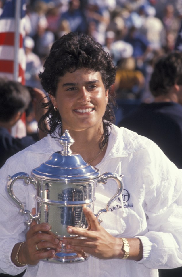 The mystery woman is none other than 1990 US Open winner Gabriela Sabatini