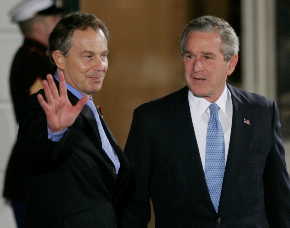 George W. Bush won the US presidential election while Tony Blair was the Prime Minister of the UK