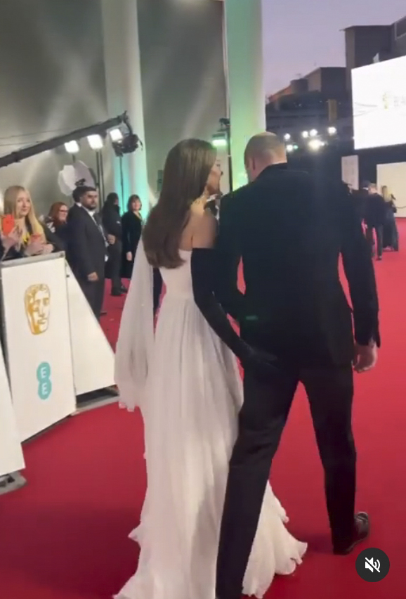 We did see Kate give William a cheeky bum pat at the 2023 Baftas