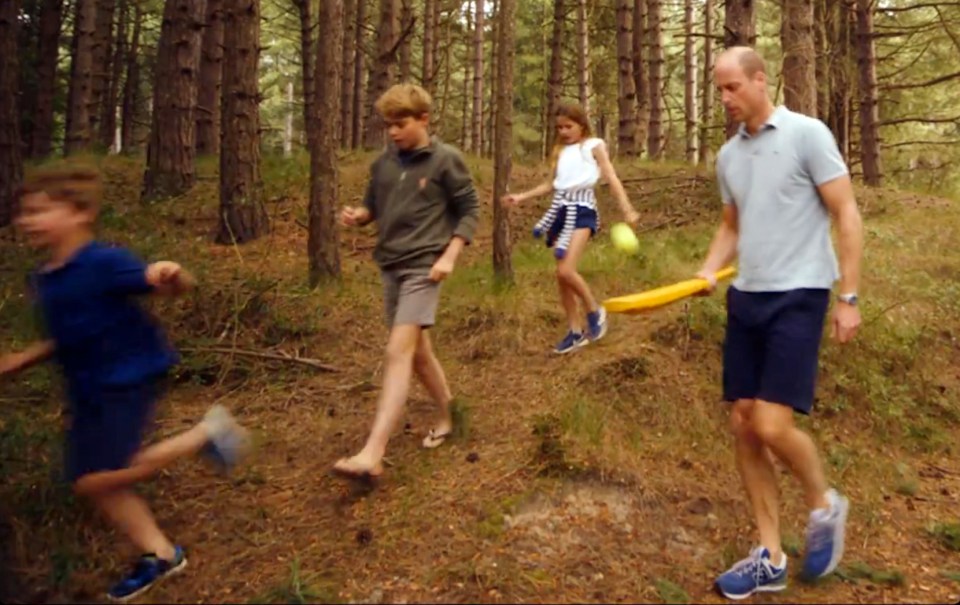 Many of their holidays from school are spent playing in the woods in Norfolk