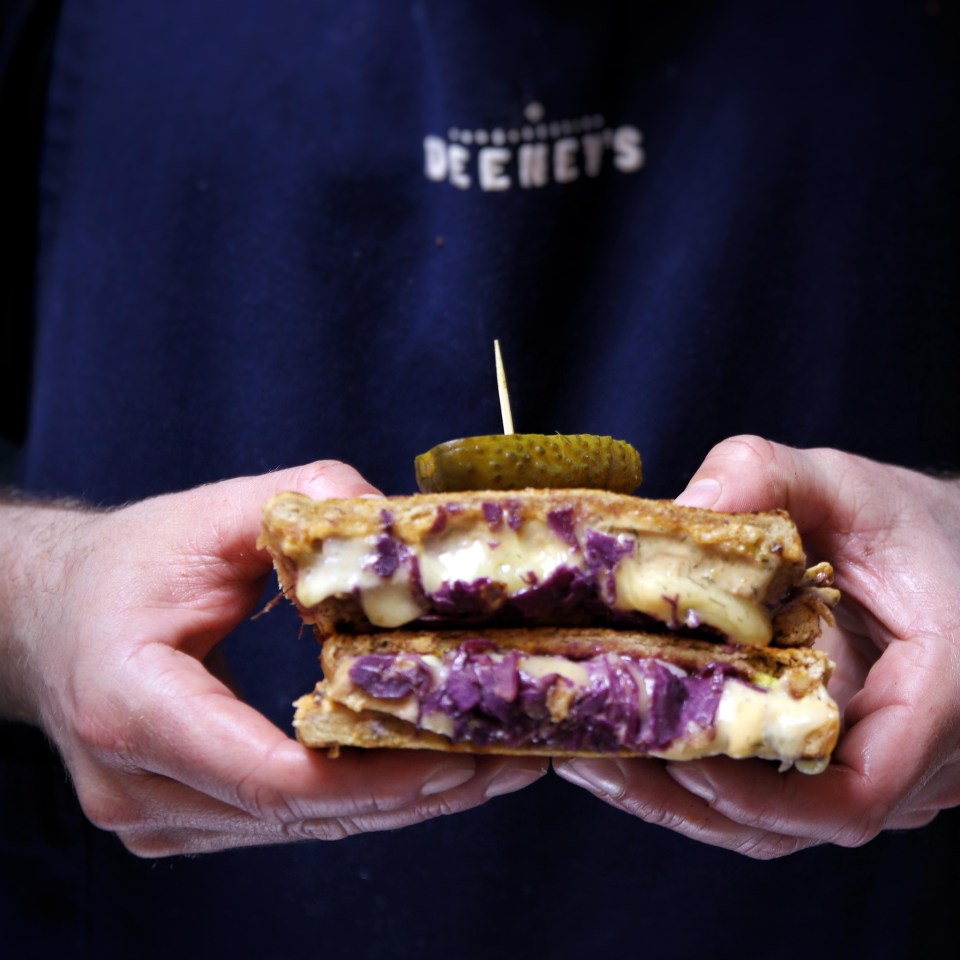 Deeny's serves up Scottish street food, which includes haggis toasties