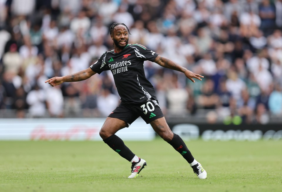 Sterling made his Prem debut for Arsenal after a Deadline Day switch