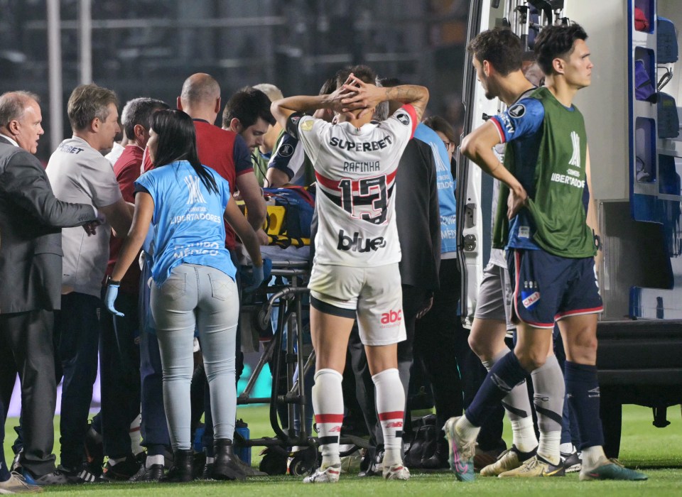 He collapsed on the pitch during Nacional's clash with Sau Paulo