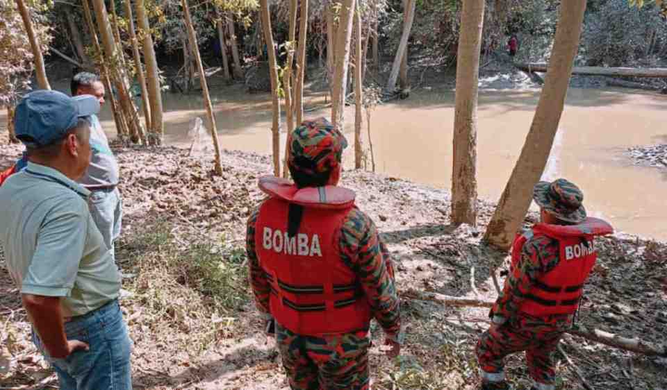 Rescuers at the site of the attack