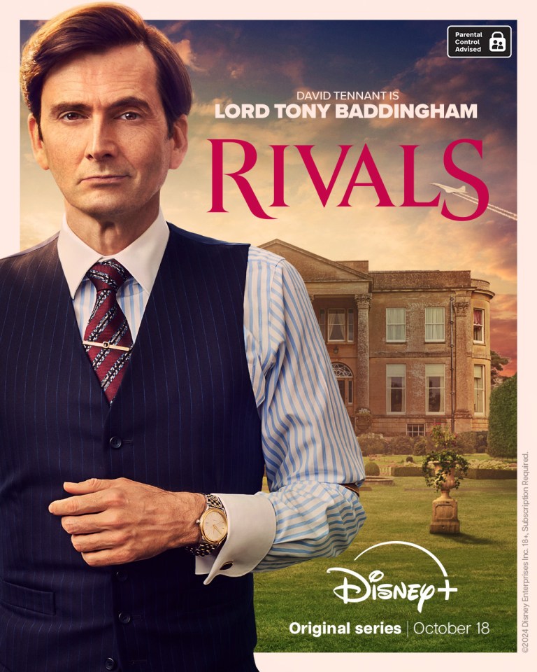 David Tennant is Rupert's arch rival, Lord Tony Baddingham