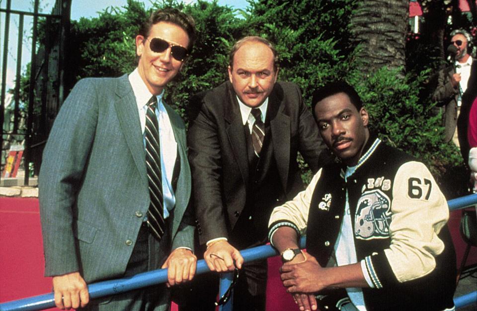 J Reinhold, Ashton and Murphy in Beverly Hills Cop II in 1987