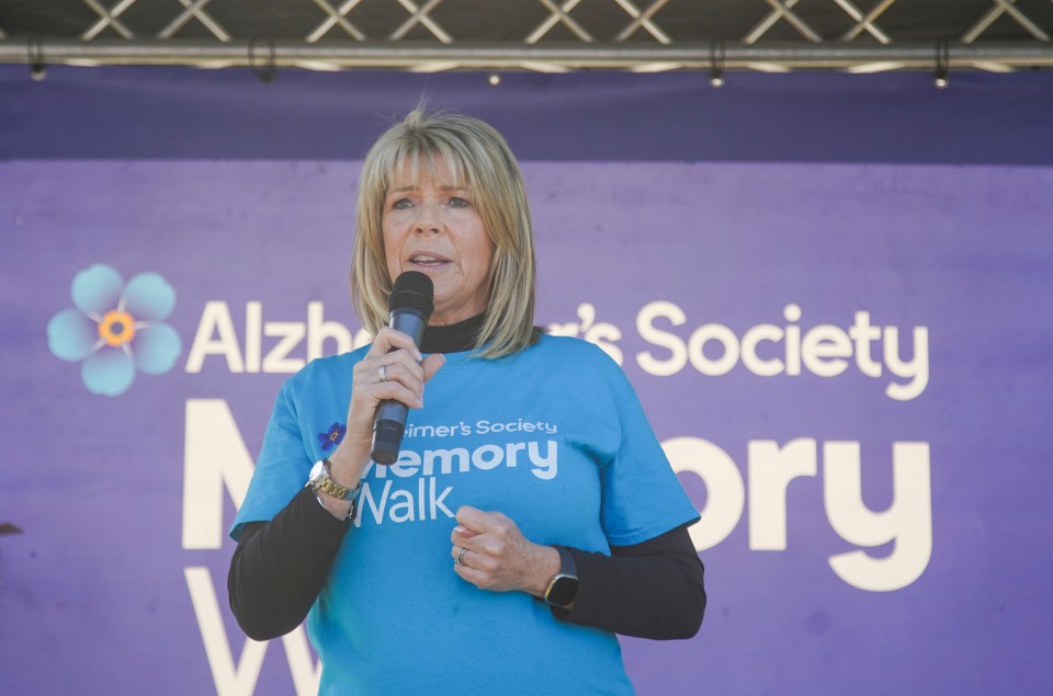 Ruth Langsford sported her wedding ring as she took part in an Alzheimer's Society event today