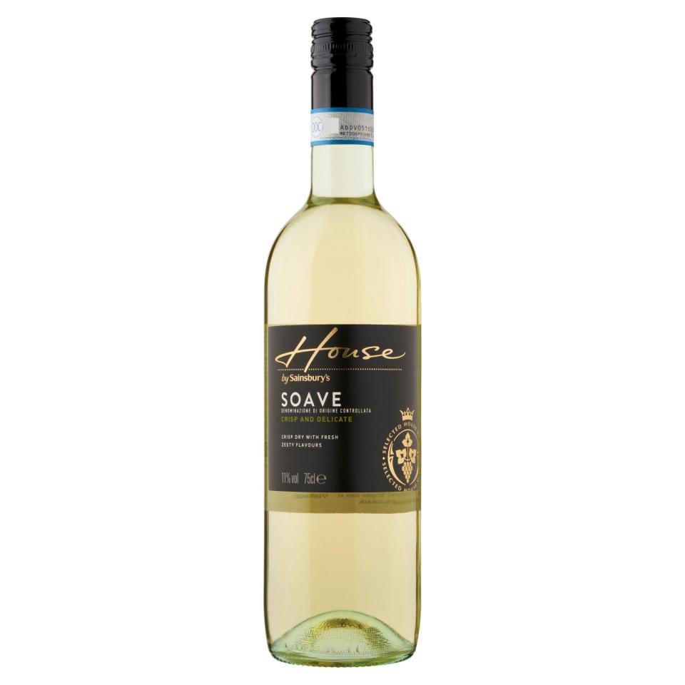 Sainsbury's House Soave tastes fine but looks cheap