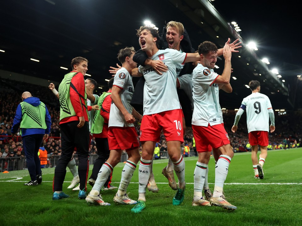 There were jubilant celebrations from the Dutch side