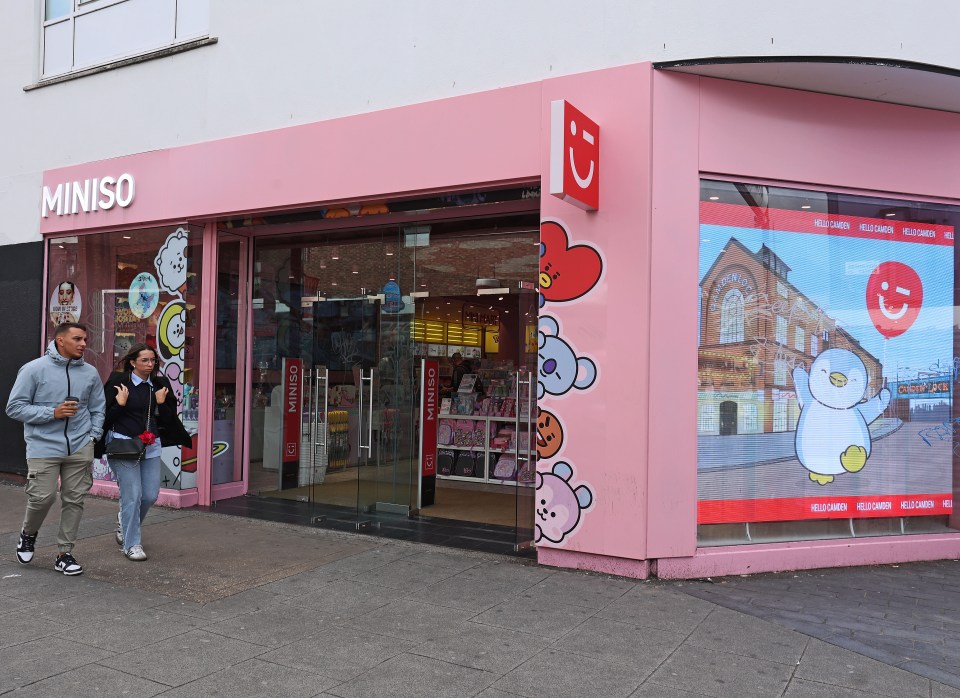 Miniso store which has recently opened in Camden High Street,North-West London.Pic by Steve Bell/SOL.10/09/24