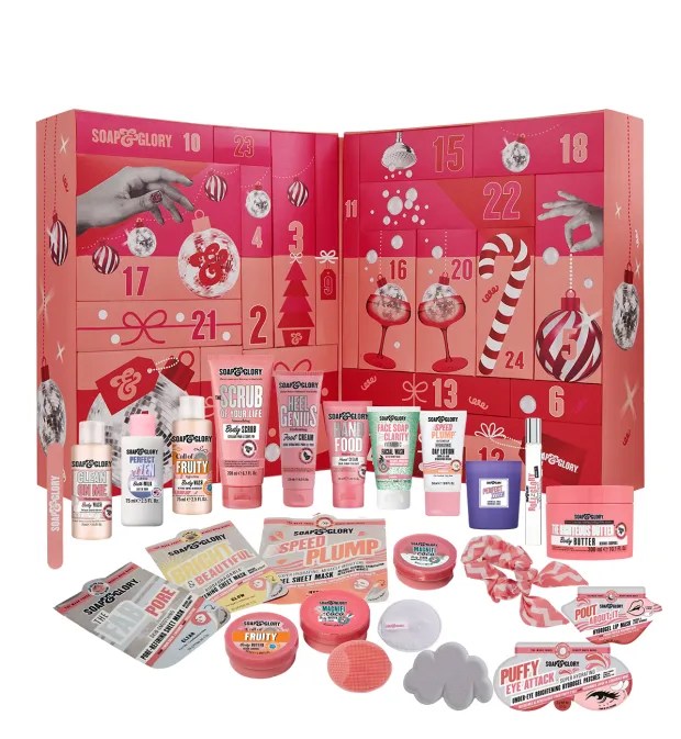 Soap & Glory 2023 Advent Calendar was filled with popular Soap & Glory hand and body items