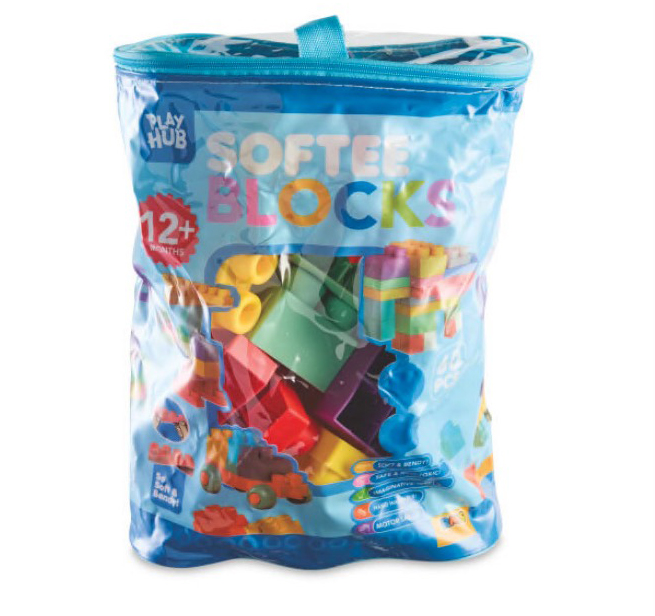 Younger kids will love playing with these softee blocks