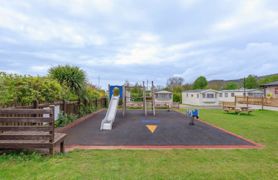 There's a centrally located play area on the site, which opens from 8am