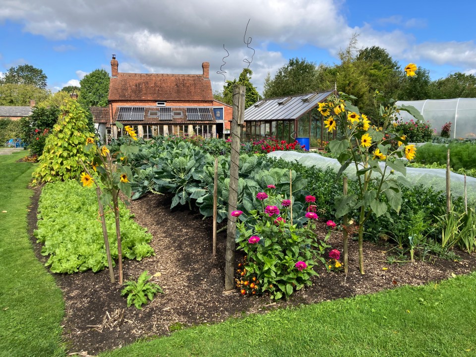 Charles Dowding's house and incredible market garden