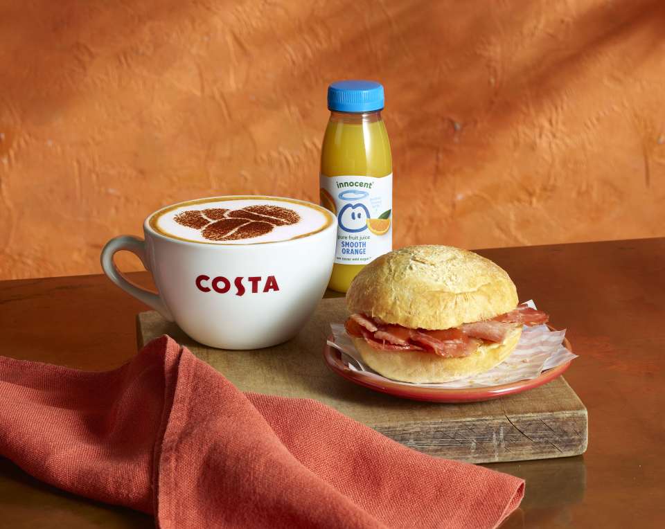 Start your day with a new £5.99 Costa breakfast deal