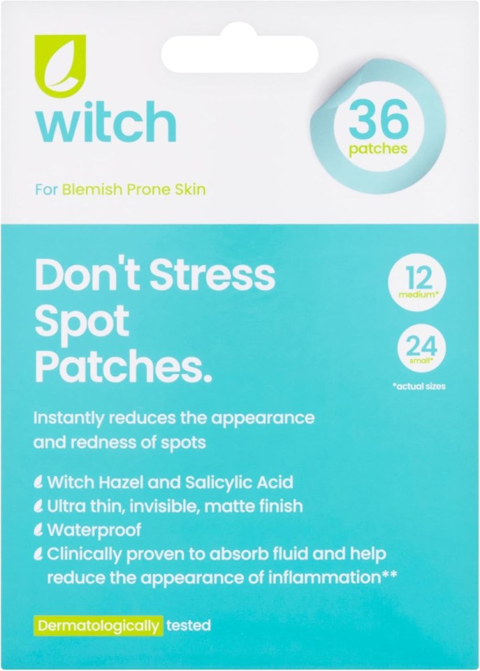 a package of witch patches for blemish prone skin