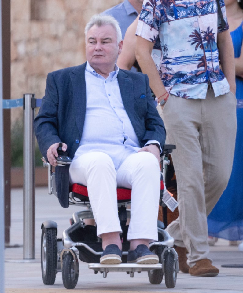 The TV presenter has been unable to walk without mobility aid in recent weeks