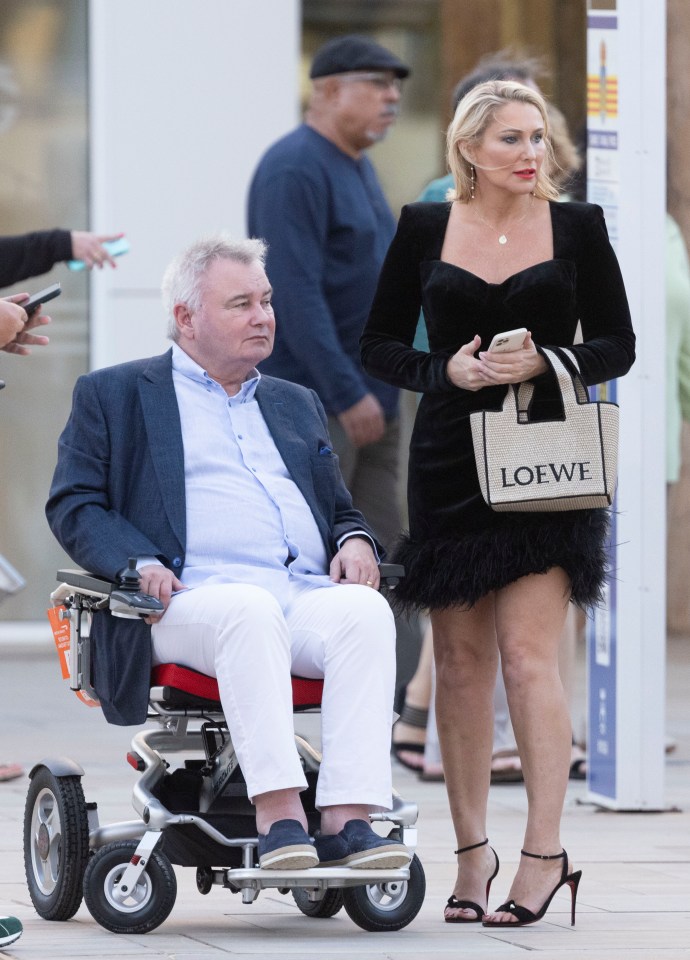 Eamonn Holmes and Katie Alexander got dressed up for a day out in Ibiza