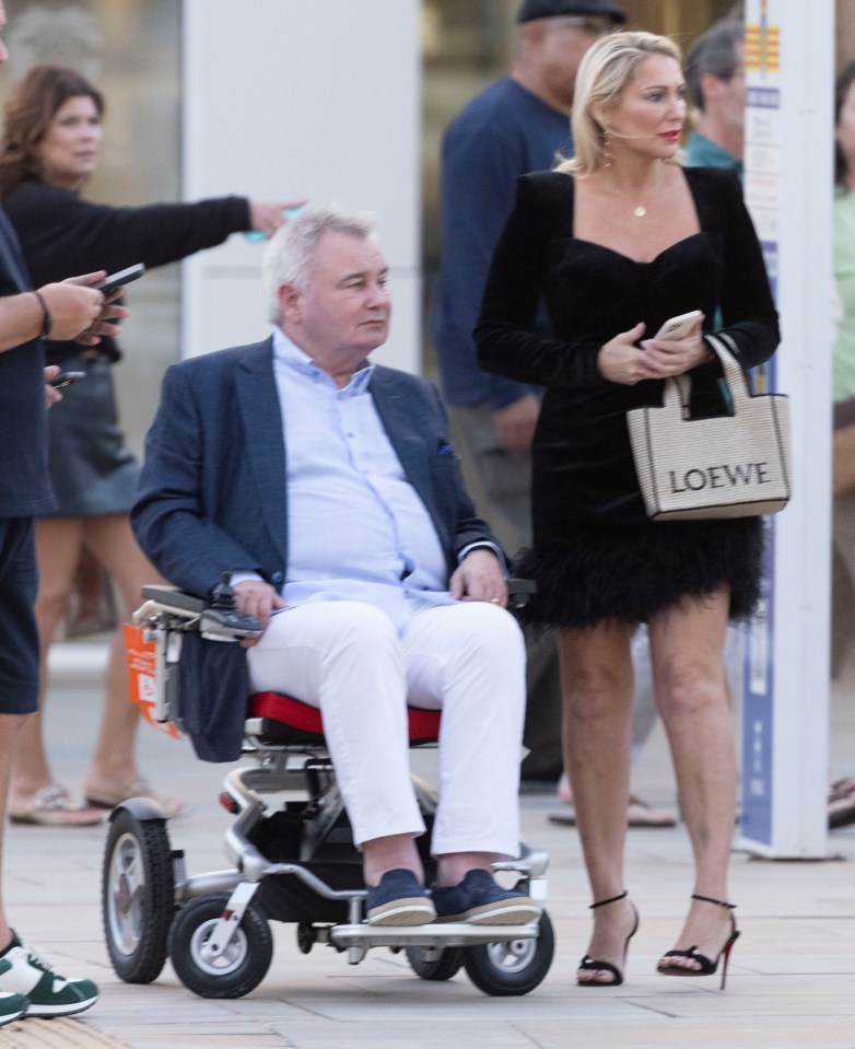 Eamonn was spotted in his wheelchair in Ibiza with Katie Alexander