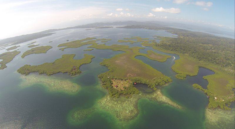 The island is off the Panama coast