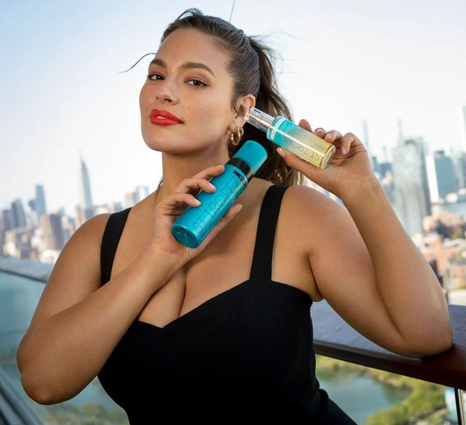 St Tropez has been promoted by Ashley Graham