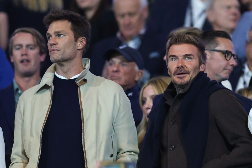 Brady invited David Beckham to the match as his guest