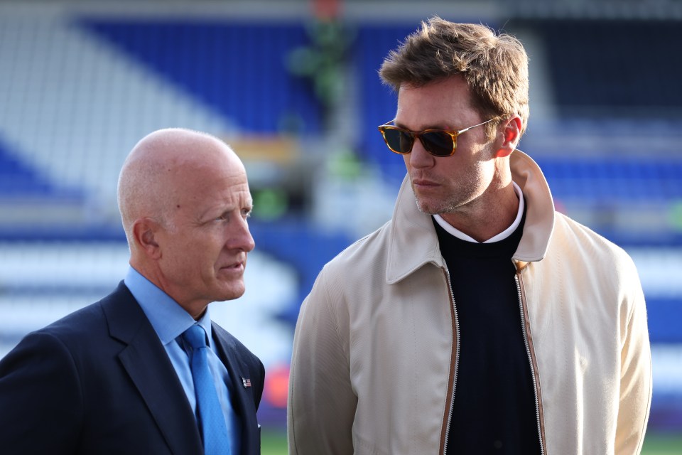 Ambitious Birmingham owner Tom Wagner (left) has teamed up with NFL legend Tom Brady