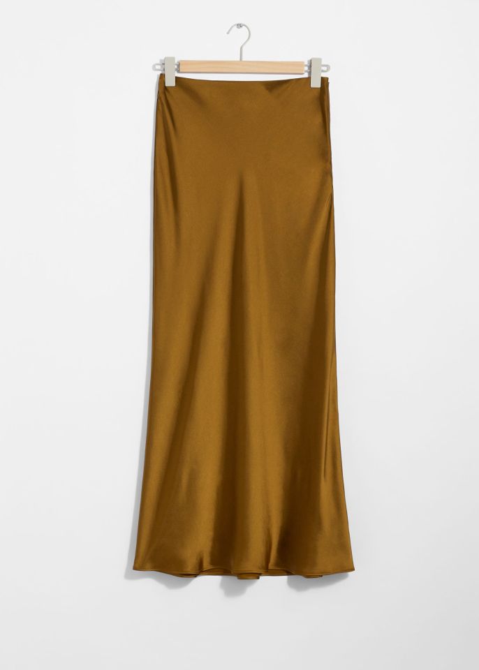 This satin maxi skirt is £97 from & Other Stories