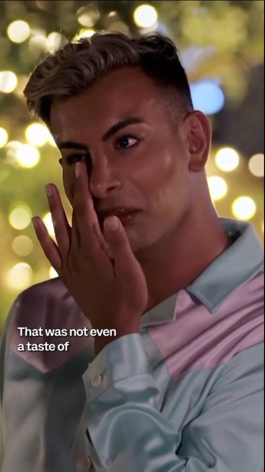 Towie's Junaid Ahmed is seen breaking down in tears as he opens up about his feelings towards Joe Blackman in a new video