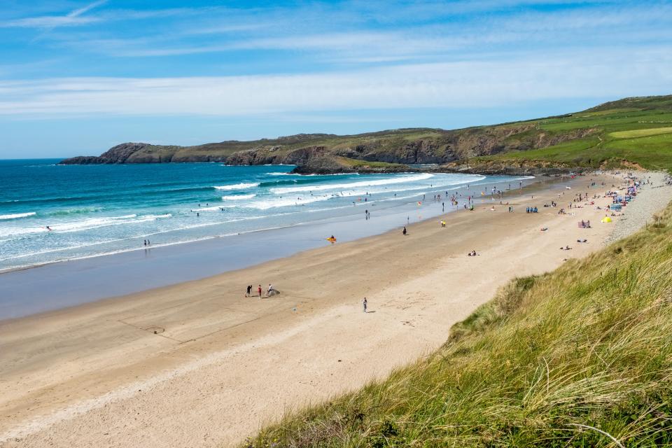 Whitesands Beach is a hugely popular spot with surfers