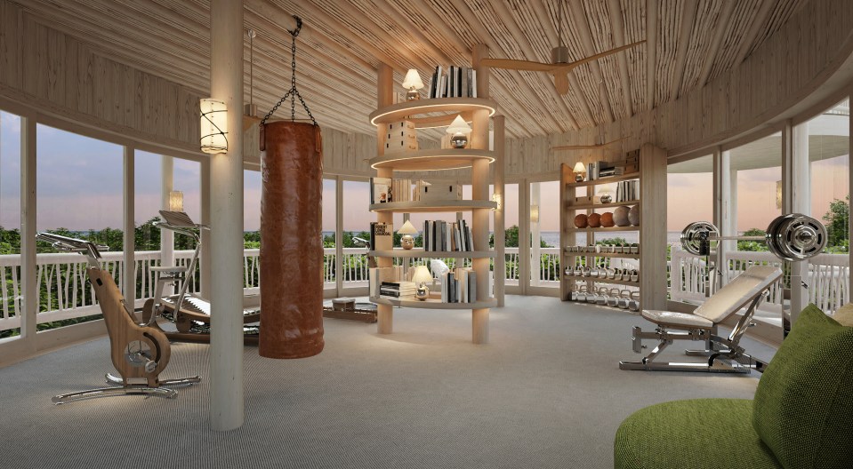 North Island will come with a well-equipped gym and an infinity pool