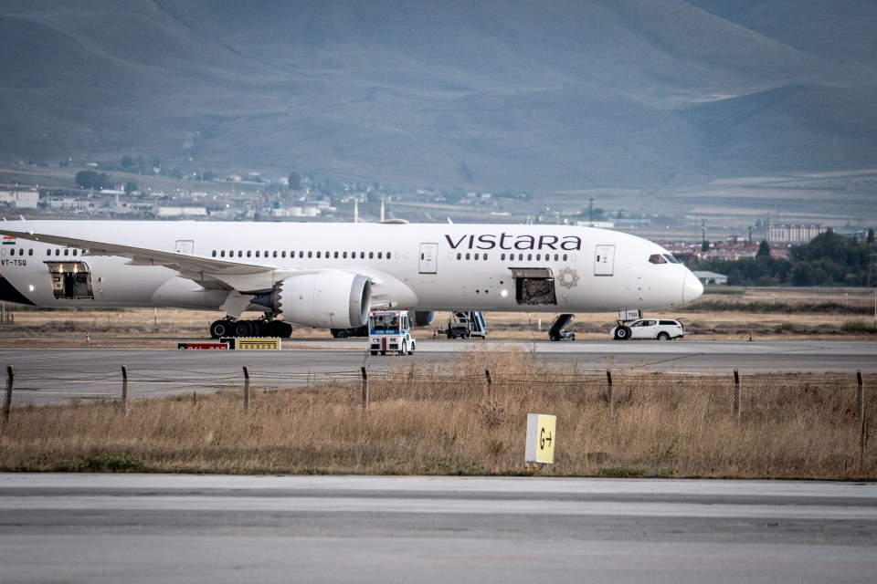 The Boeing 787 Dreamliner made an emergency landing in Turkey