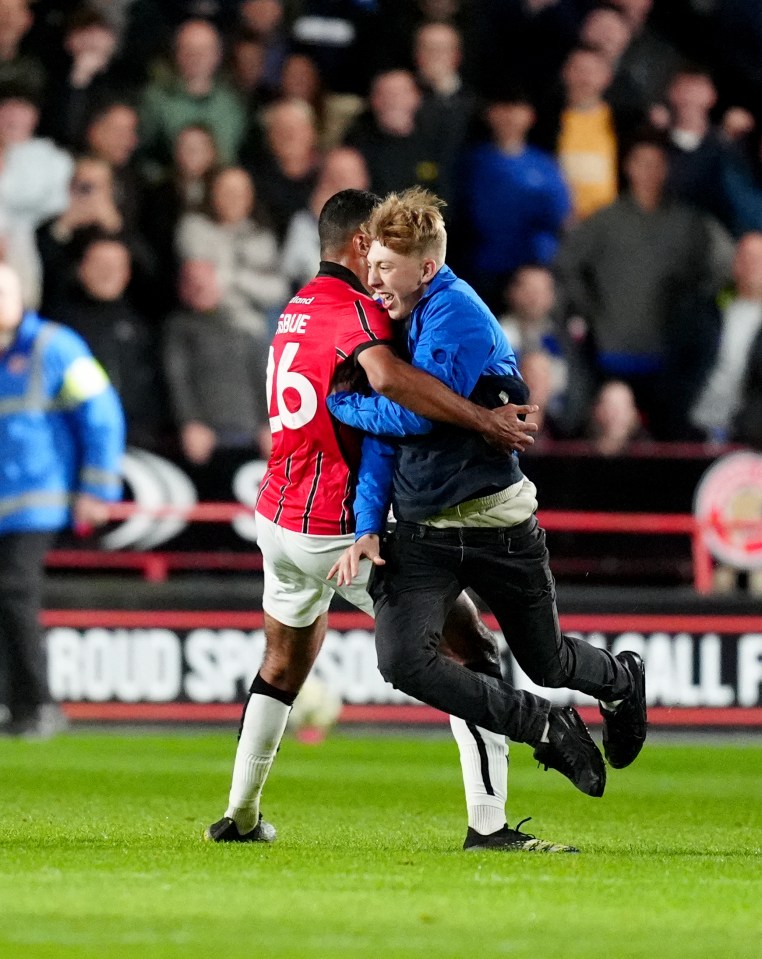 He was then tackled by Walsall's Dave Okagbue