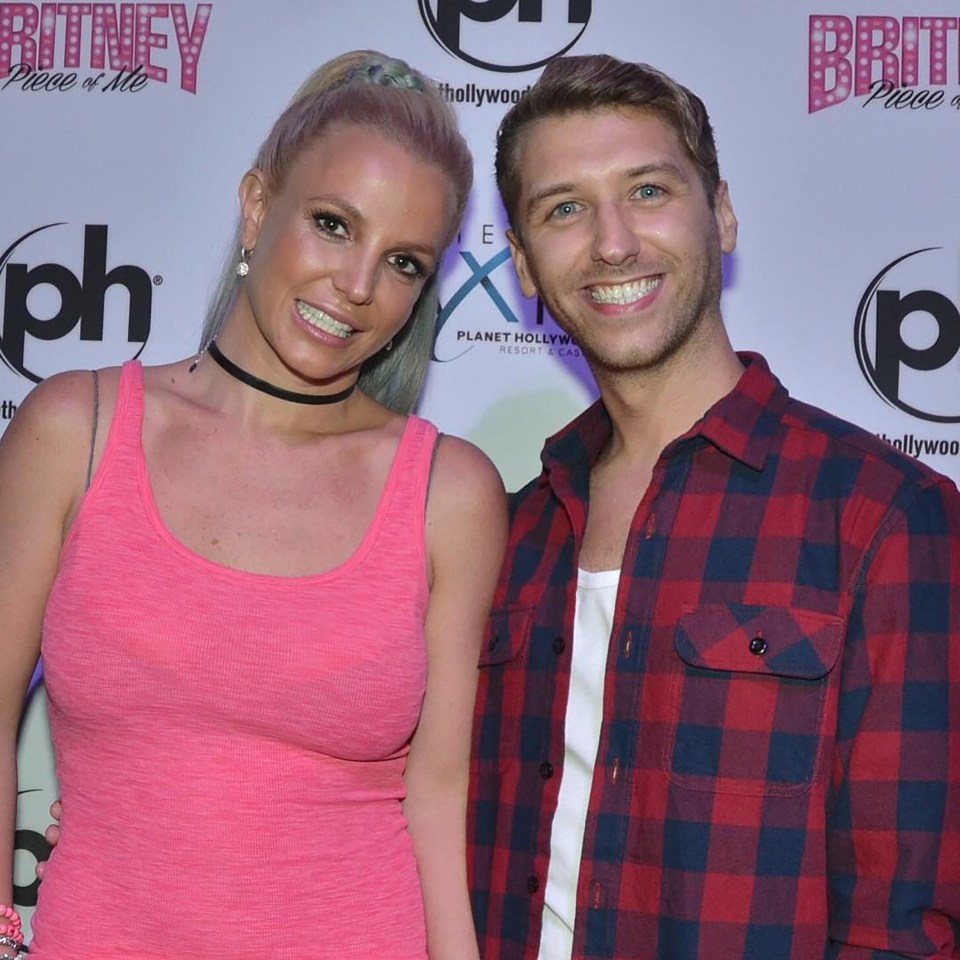 John sharing a celebrity snap with singer Britney Spears