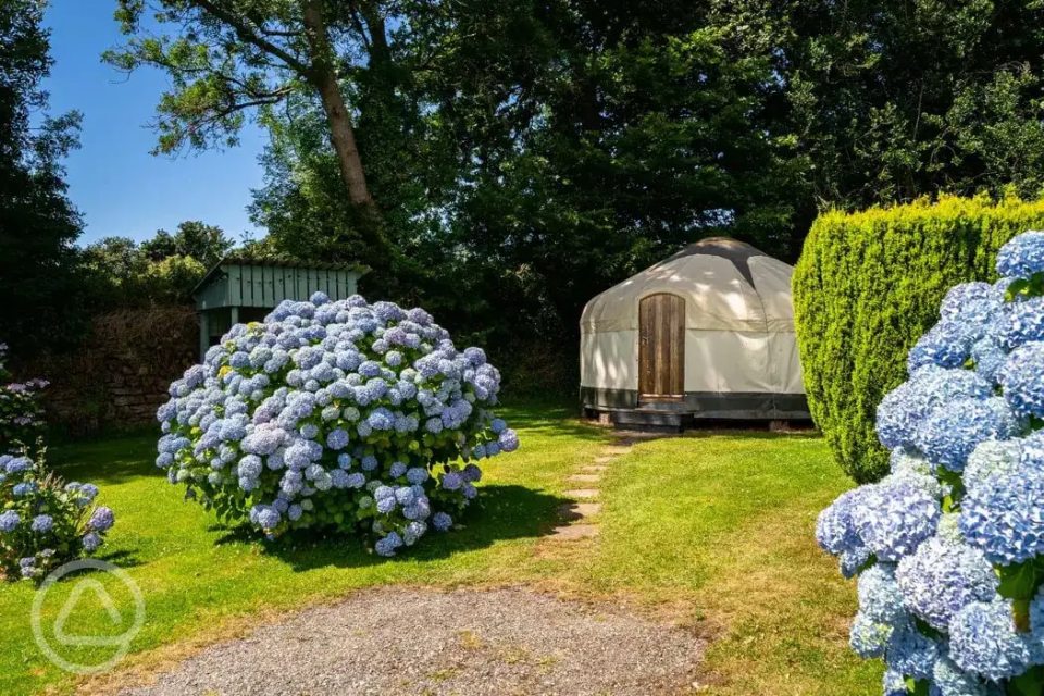 The holiday park has several glamping tents and log cabins on its site