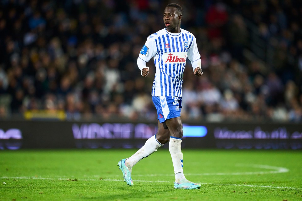 He played on sand in The Gambia before joining Odense in 2022