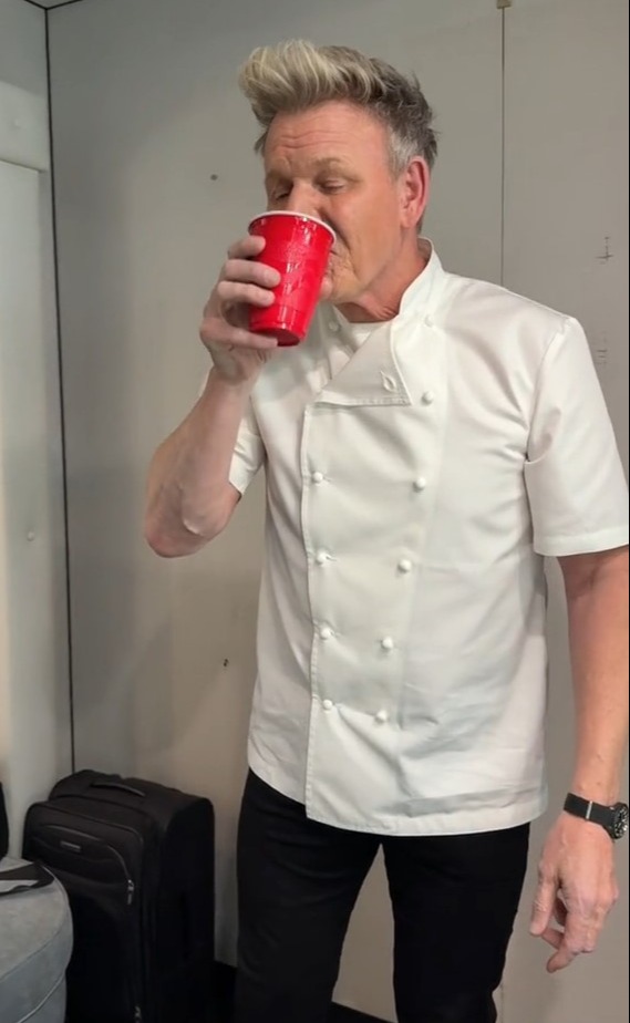 Gordon Ramsay tries Dua Lipa viral Diet Coke cocktail recipe