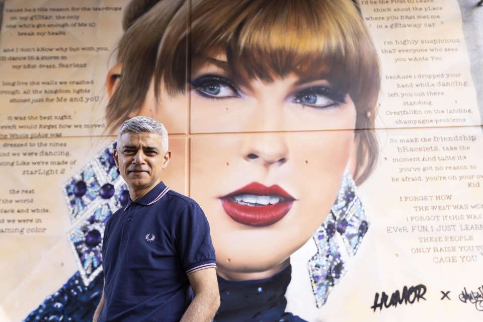 London Mayor Sadiq Khan says The Met must carry the can for agreeing to give Taylor Swift a VIP escort