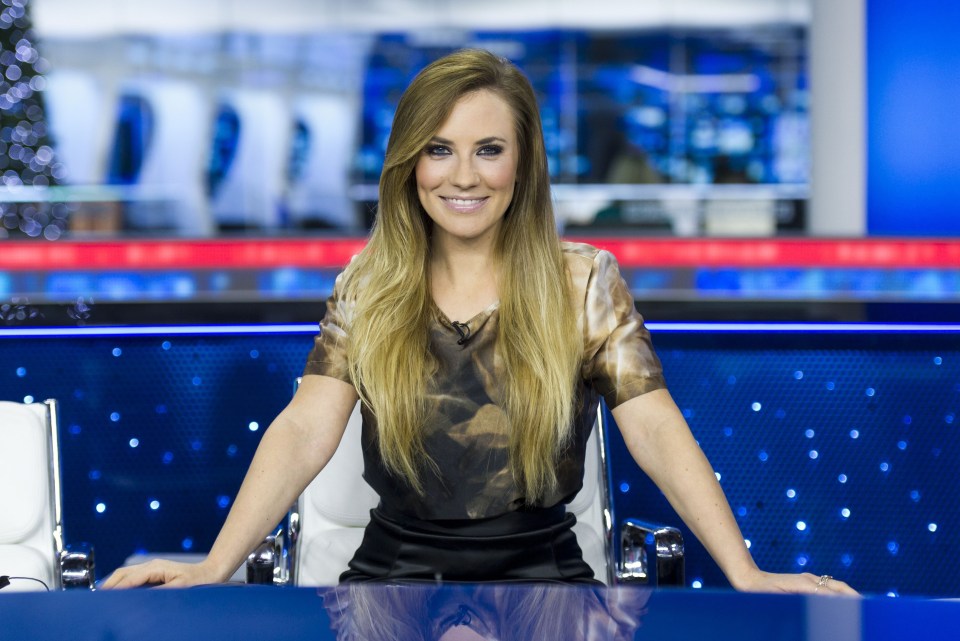 Georgie Thompson pictured during her last show for Sky Sports News on December 30, 2011