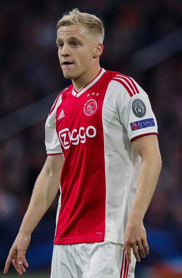 Playmaker Van de Beek drew comparisons to Dutch legend Dennis Bergkamp