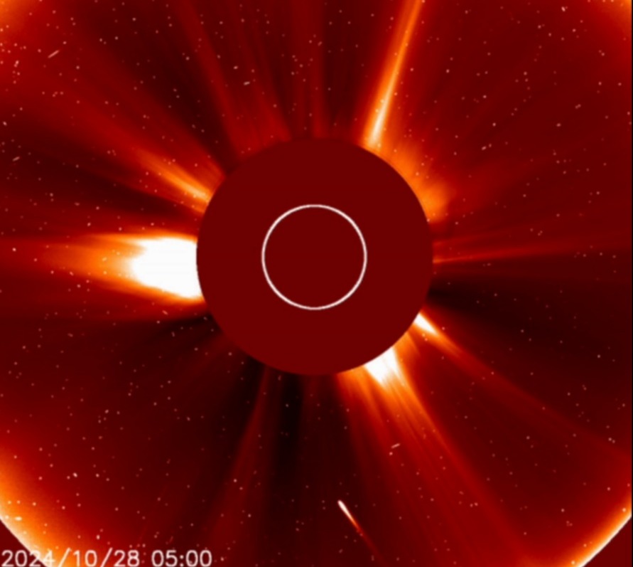 The sun was supposed to illuminate it for the Northern Hemisphere to see - but it has instead swallowed it whole