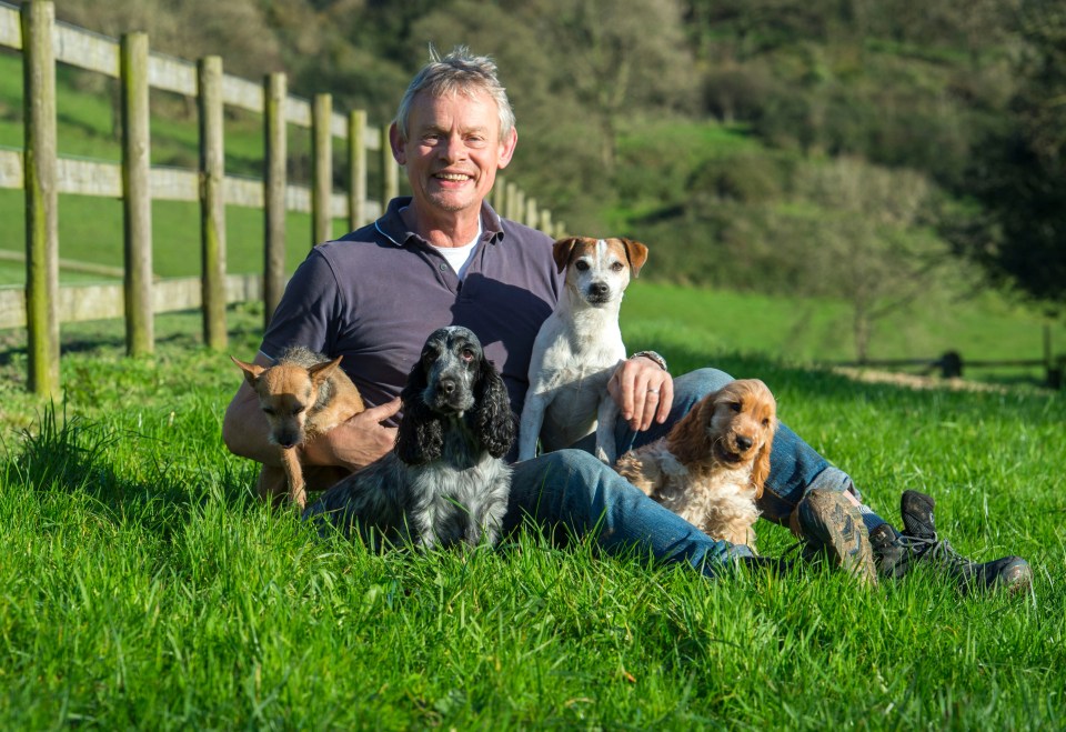 Clunes at his farm in Dorset