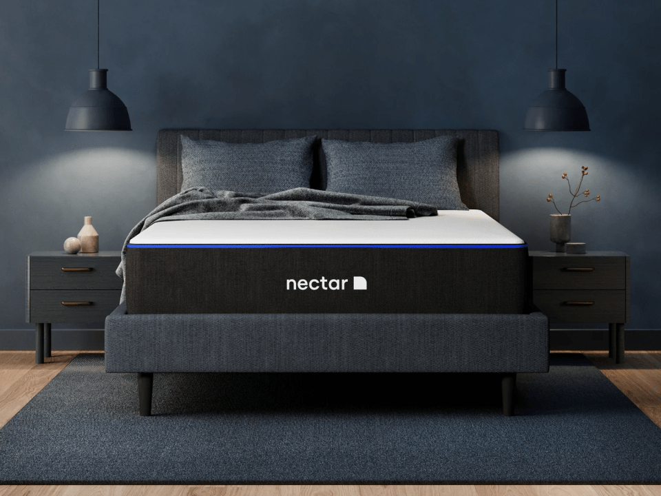 The memory foam mattress will keep you comfortable and cool