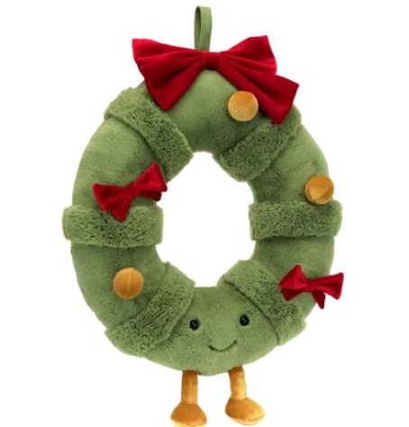 Jellycat’s Amuseables Decorated Christmas Wreath, pictured, is priced at £70